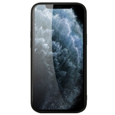 „Deluxe Leather“ Apple iPhone 12 Pro Max juodas odinis dėklas | Priedai.lt