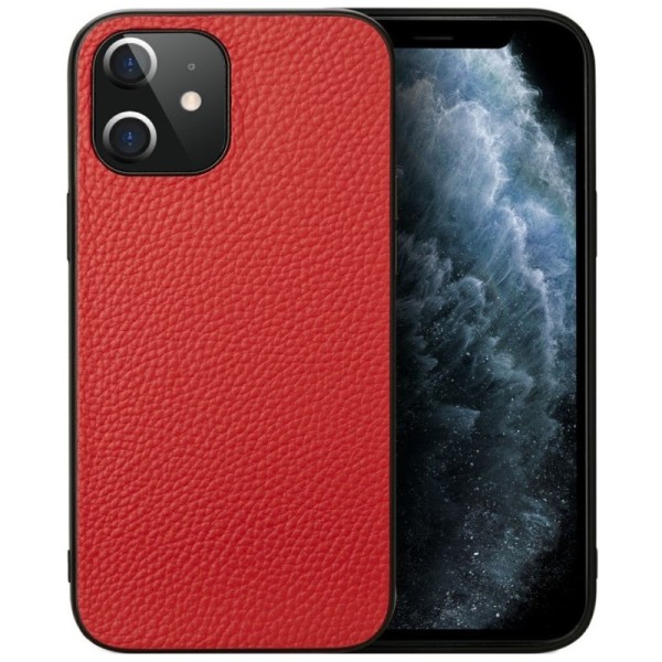 „Deluxe Leather“ kaaned - punane (iPhone 12 Mini)