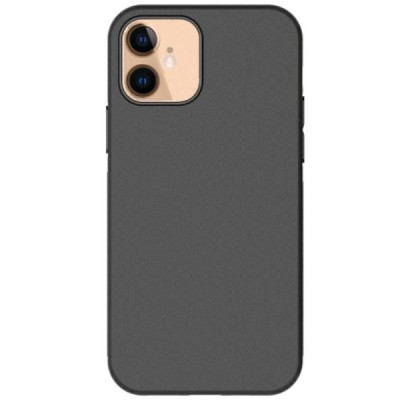 Apple iPhone 12 Mini juodas kieto silikono TPU ploniausias pasaulyje dėklas - nugarėlė | Priedai.lt