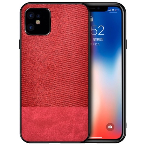 „Bi-Color“ Splicing kaaned - punane (iPhone 12 Mini)