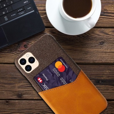 „KSQ“ Shell Apple iPhone 12 Pro Max rudas odinis dėklas - nugarėlė su kišenėle kortelėms | Priedai.lt