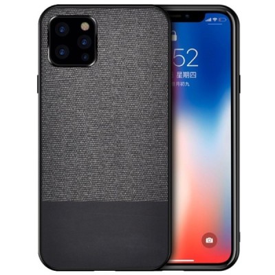 „Bi-Color“ Splicing Apple iPhone 12 Pro Max juodas odinis dėklas | Priedai.lt