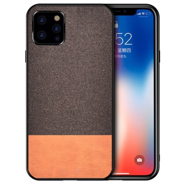„Bi-Color“ Splicing kaaned - pruun (iPhone 12 Pro Max)