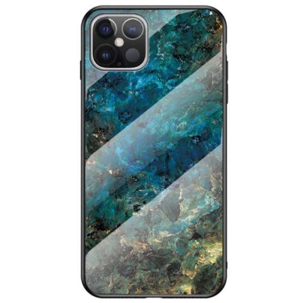„Marble“ Kõva silikoon (TPU) kaaned - sinine (iPhone 12 Pro Max)