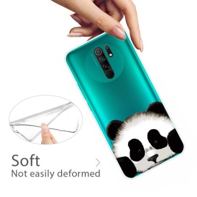 Xiaomi Redmi 9 „Panda“ kieto silikono TPU skaidrus dėklas - nugarėlė | Priedai.lt