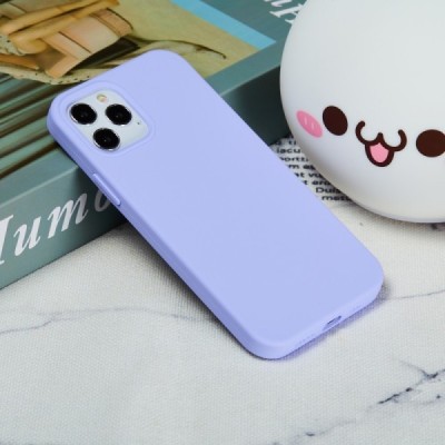 Apple iPhone 12 (12 Pro) kieto silikono TPU violetinis dėklas - nugarėlė | Priedai.lt