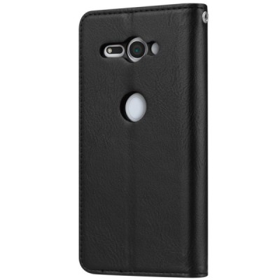 Prabangus „Comma“ odinis atverčiamas juodas Sony Xperia XZ2 Compact dėklas | Priedai.lt