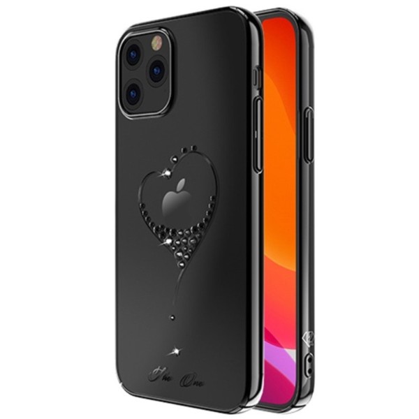 „Kingxbar“ Love Swarovski kaaned - must (iPhone 12 Pro Max)