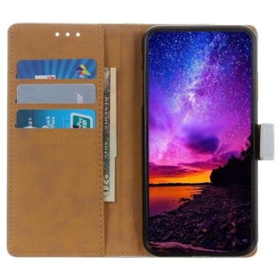 Xiaomi Redmi Note 8T atverčiamas juodas odinis Casual dėklas - piniginė | Priedai.lt