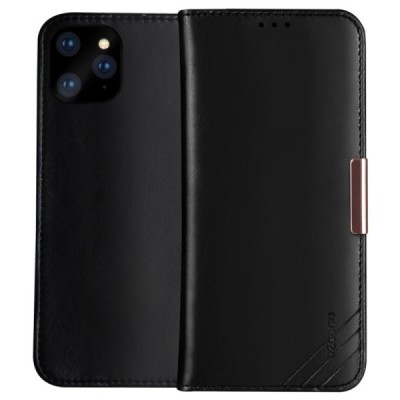 „Dzgogo“ Royale atverčiamas juodas odinis Apple iPhone 12 Pro Max dėklas | Priedai.lt