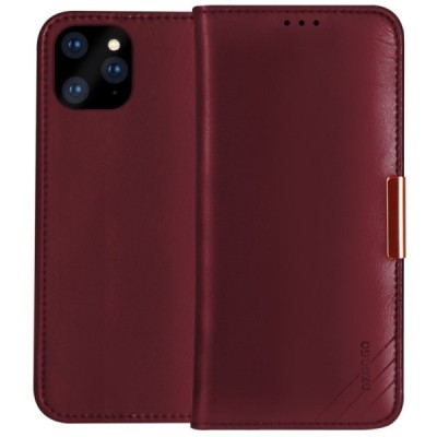 „Dzgogo“ Royale atverčiamas bordo odinis Apple iPhone 12 Pro Max dėklas | Priedai.lt