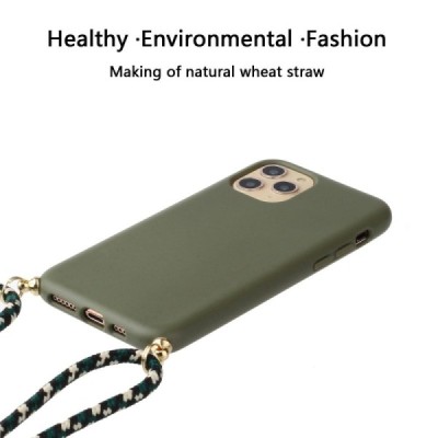 Apple iPhone 12 (12 Pro) Strap kieto silikono TPU žalias dėklas - nugarėlė | Priedai.lt