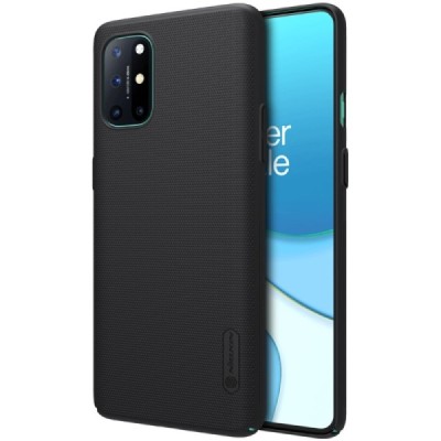 Nillkin Frosted Shield OnePlus 8T juodas plastikinis dėklas | Priedai.lt