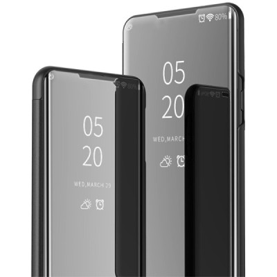 LG Velvet (LM-G900EM) plastikinis atverčiamas juodas dėklas | Priedai.lt