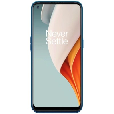 Nillkin Frosted Shield OnePlus Nord N100 mėlynas plastikinis dėklas | Priedai.lt