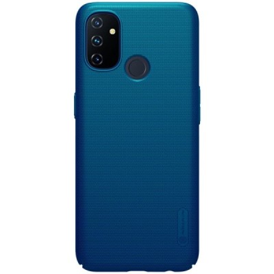 Nillkin Frosted Shield OnePlus Nord N100 mėlynas plastikinis dėklas | Priedai.lt