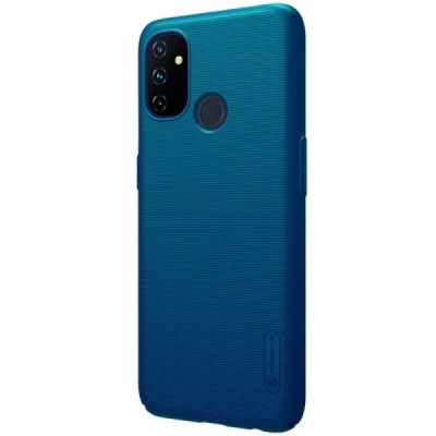 Nillkin Frosted Shield OnePlus Nord N100 mėlynas plastikinis dėklas | Priedai.lt