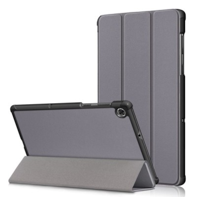 Lenovo Tab M10 10.1" HD Gen 2 (TB-X306F, X306X) atverčiamas pilkas odinis dėklas (sulankstomas) | Priedai.lt