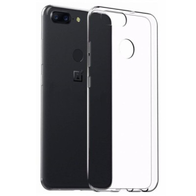 OnePlus 5T kieto silikono TPU skaidrus dėklas - nugarėlė | Priedai.lt