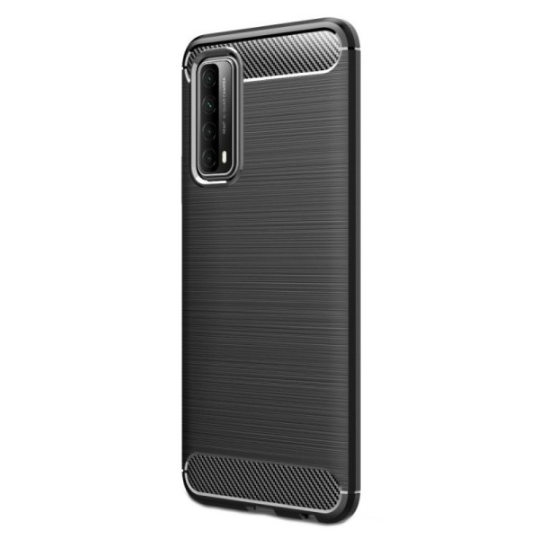 „Carbon“ Kõva silikoon (TPU) kaaned - must (P smart 2021)