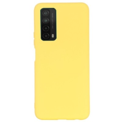 Huawei P smart 2021 Shell kieto silikono TPU geltonas dėklas - nugarėlė | Priedai.lt