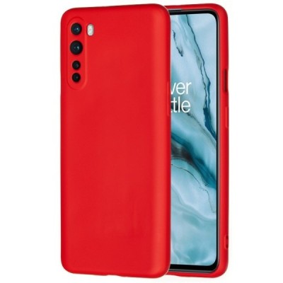 OnePlus Nord Shell kieto silikono TPU raudonas dėklas - nugarėlė | Priedai.lt
