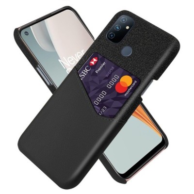 „KSQ“ Shell OnePlus Nord N100 juodas odinis dėklas - nugarėlė su kišenėle kortelėms | Priedai.lt