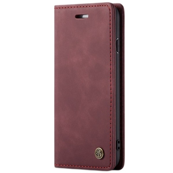 „CaseMe“ Retro Tugev tahke kaaned - burgundi (iPhone 6 / 6s / 7 / 8 / SE 2020 / SE 2022)