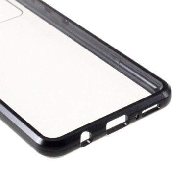 Samsung Galaxy A21s (A217) Frame skaidrus (permatomas) magnetinis dvigubas plastikinis dėklas | Priedai.lt