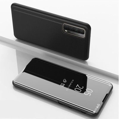 Huawei P smart 2021 plastikinis atverčiamas juodas dėklas | Priedai.lt
