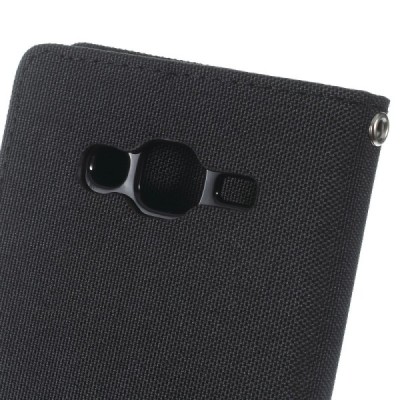 „Mercury“ Bravo Diary Samsung Galaxy J5 2015 (J500F) juodas dėklas | Priedai.lt