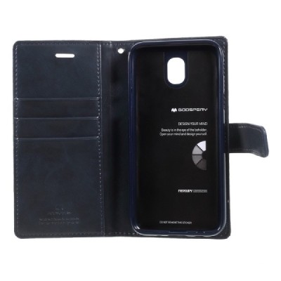 Mercury Blue Moon atverčiamas Samsung Galaxy J5 2017 (J530) mėlynas odinis dėklas - piniginė | Priedai.lt
