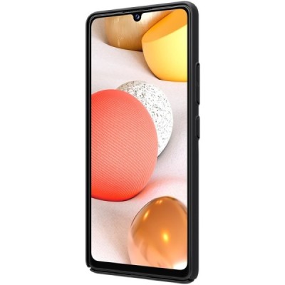 Samsung Galaxy A42 5G „Nillkin“ Frosted Shield juodas plastikinis dėklas, nugarėlė | Priedai.lt