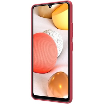 Samsung Galaxy A42 5G „Nillkin“ Frosted Shield raudonas plastikinis dėklas, nugarėlė | Priedai.lt