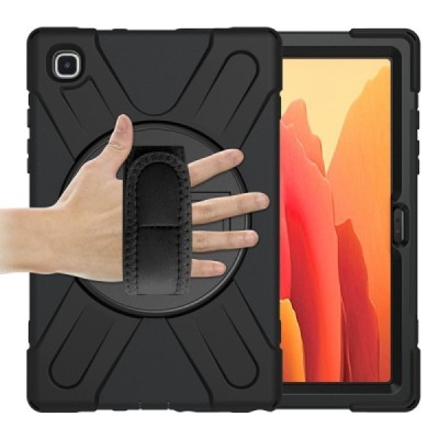 Samsung Galaxy Tab A7 10.4 2020 (T505,T500) sustiprintos apsaugos (360°) juodas dėklas - nugarėlė | Priedai.lt