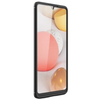 Samsung Galaxy A42 5G Carbon kieto silikono TPU juodas dėklas - nugarėlė | Priedai.lt