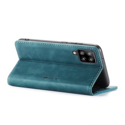 Samsung Galaxy A42 5G CaseMe Retro solidus atverčiamas žalias odinis dėklas - knygutė | Priedai.lt