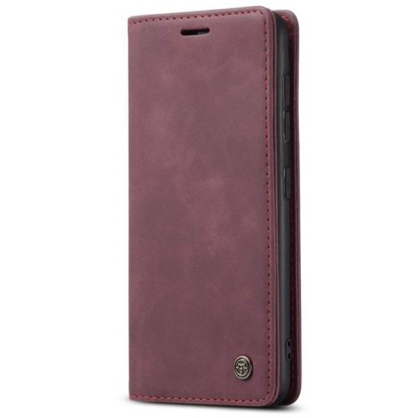 „CaseMe“ Retro Tugev tahke kaaned - burgundi (Galaxy A42 5G)