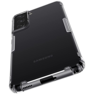 Samsung Galaxy S21 (G991B) Nillkin Nature plonas skaidrus (permatomas) silikoninis TPU bespalvis dėklas | Priedai.lt