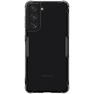 Samsung Galaxy S21 (G991B) Nillkin Nature plonas skaidrus (permatomas) silikoninis TPU pilkas dėklas | Priedai.lt