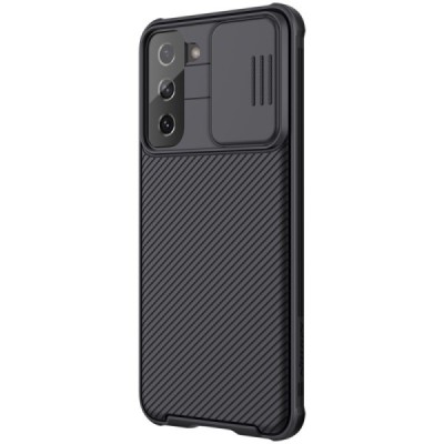Samsung Galaxy S21 (G991B) Nillkin CamShield juodas dėklas, nugarėlė su kameros apsauga | Priedai.lt
