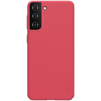 Samsung Galaxy S21+ (G996B) Nillkin Frosted Shield raudonas plastikinis dėklas, nugarėlė | Priedai.lt