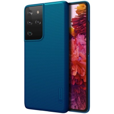 Samsung Galaxy S21 Ultra (G998B) Nillkin Frosted Shield mėlynas plastikinis dėklas, nugarėlė | Priedai.lt