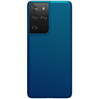 Samsung Galaxy S21 Ultra (G998B) Nillkin Frosted Shield mėlynas plastikinis dėklas, nugarėlė | Priedai.lt