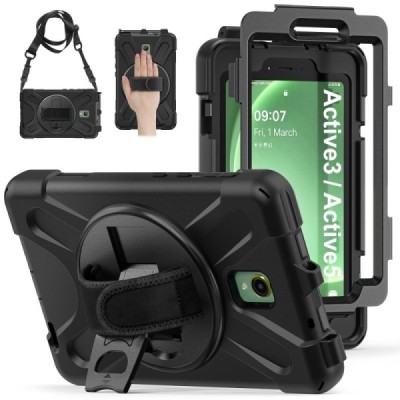 Tugevdatud turvalisus kaaned - must (Galaxy Tab Active 3 8.0 / Tab Active5)