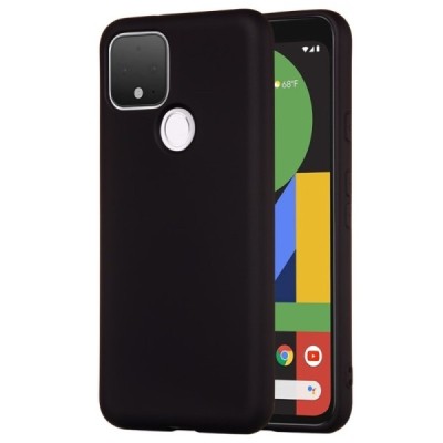Google Pixel 5 Shell kieto silikono TPU juodas dėklas - nugarėlė | Priedai.lt
