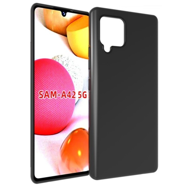 Kõva silikoon (TPU) kaaned - must (Galaxy A42 5G)