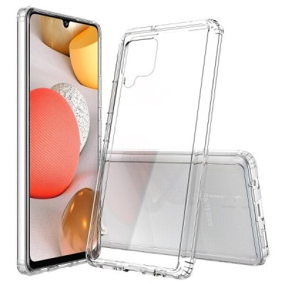 Samsung Galaxy A42 5G kieto silikono TPU skaidrus akrilo dėklas - nugarėlė | Priedai.lt