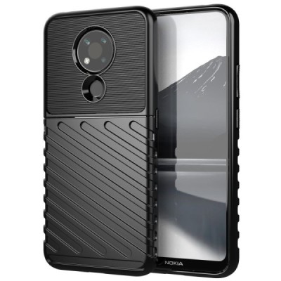 Nokia 3.4 Twill kieto silikono TPU juodas dėklas - nugarėlė | Priedai.lt