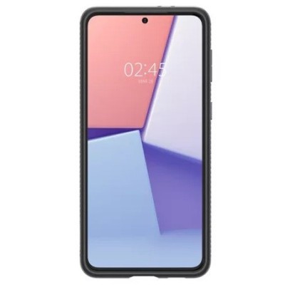 Samsung Galaxy S21 (G991B) Spigen Liquid Air juodas kieto silikono dėklas - nugarėlė | Priedai.lt